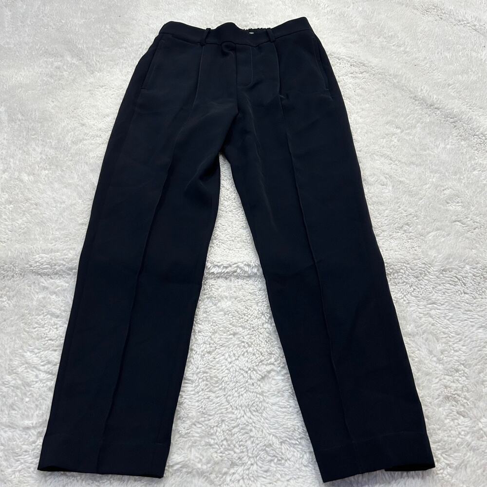 Vince Womens Straight Leg Trouser Pants Black S Career Business Teacher Workwear - Picture 2 of 6